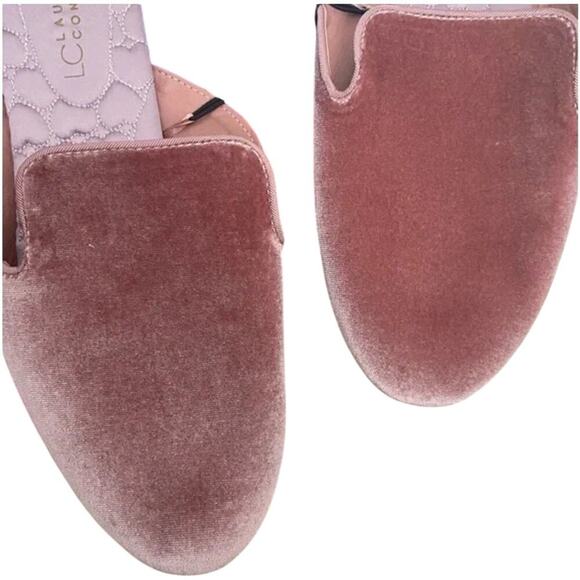 LC LAUREN CONRAD Adobe Rose Velvet Slide On Loafers, Size L 9 / 10 New with Tag - Picture 5 of 8